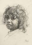 Young Girl Study by Delbert Gish