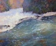 Roaring Through at Benham Falls by Barbara Jaenicke