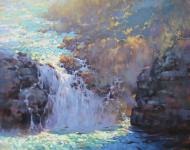 Cascading Rush at Steelhead Falls by Barbara Jaenicke