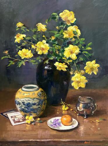 Wild Yellow Roses by Delbert Gish