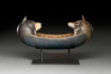 Bear Wolf Spirit Canoe by Hib Sabin