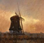 Windmill at Dusk - Study by Steven Lee Adams