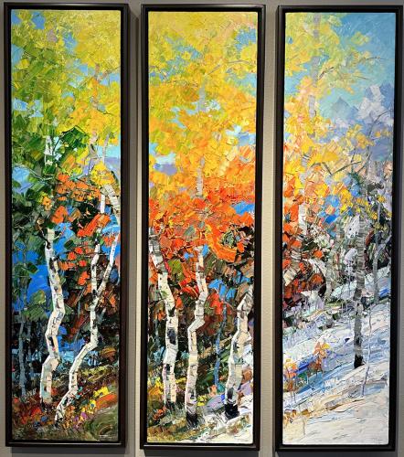 The Beauty of Change - Triptych by Troy Collins