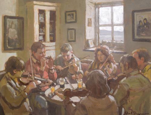 Friday Session, Friels Pub, Miltown Malbay by John C. Traynor