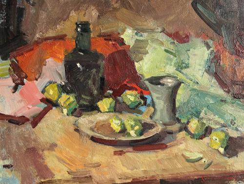 Still Life with Brussels Sprouts by Eric Jacobsen
