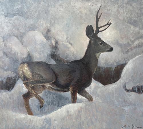 Young Buck - Winter by Steven Lee Adams